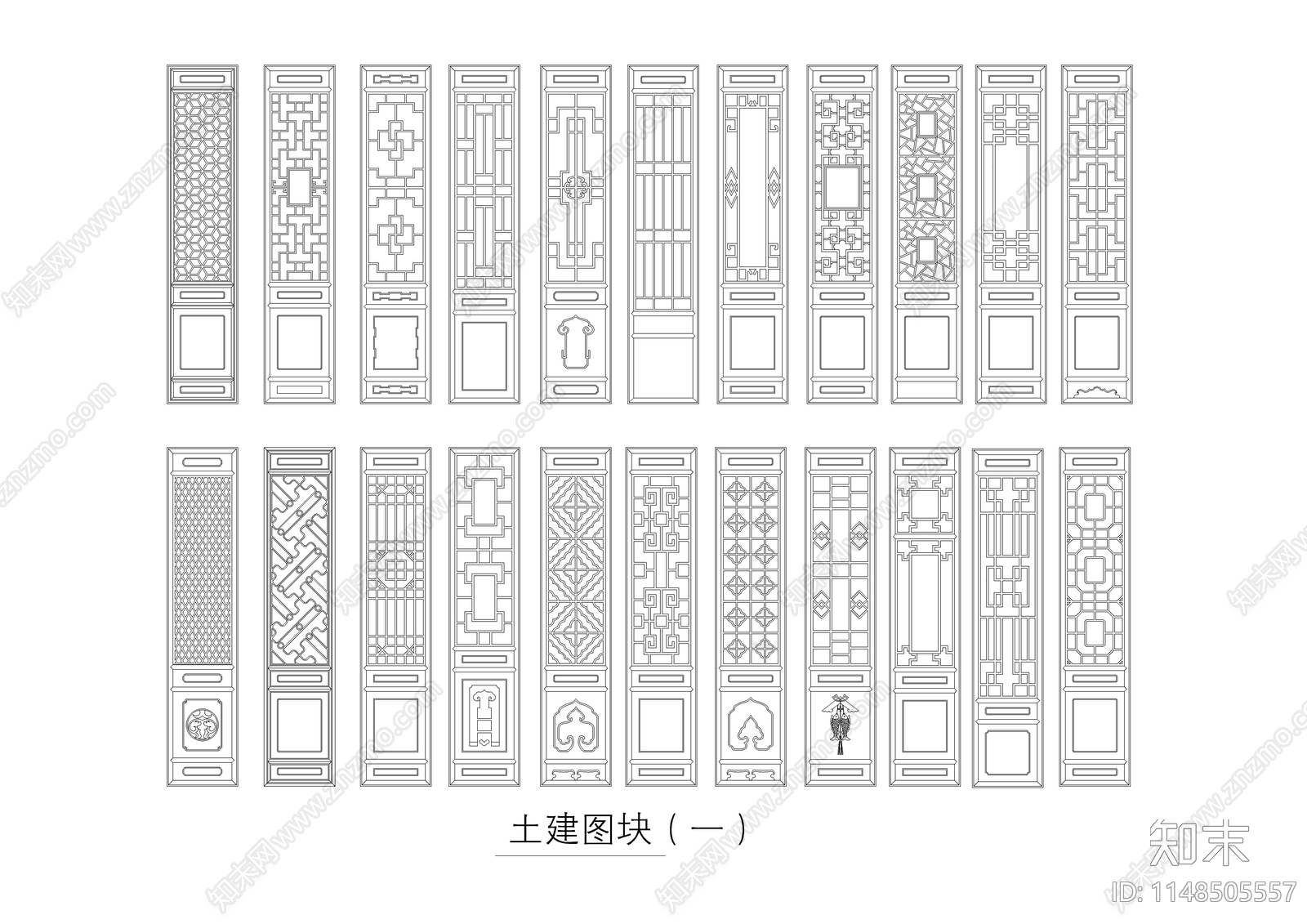 园林古建细部节点cad施工图下载【ID:1148505557】