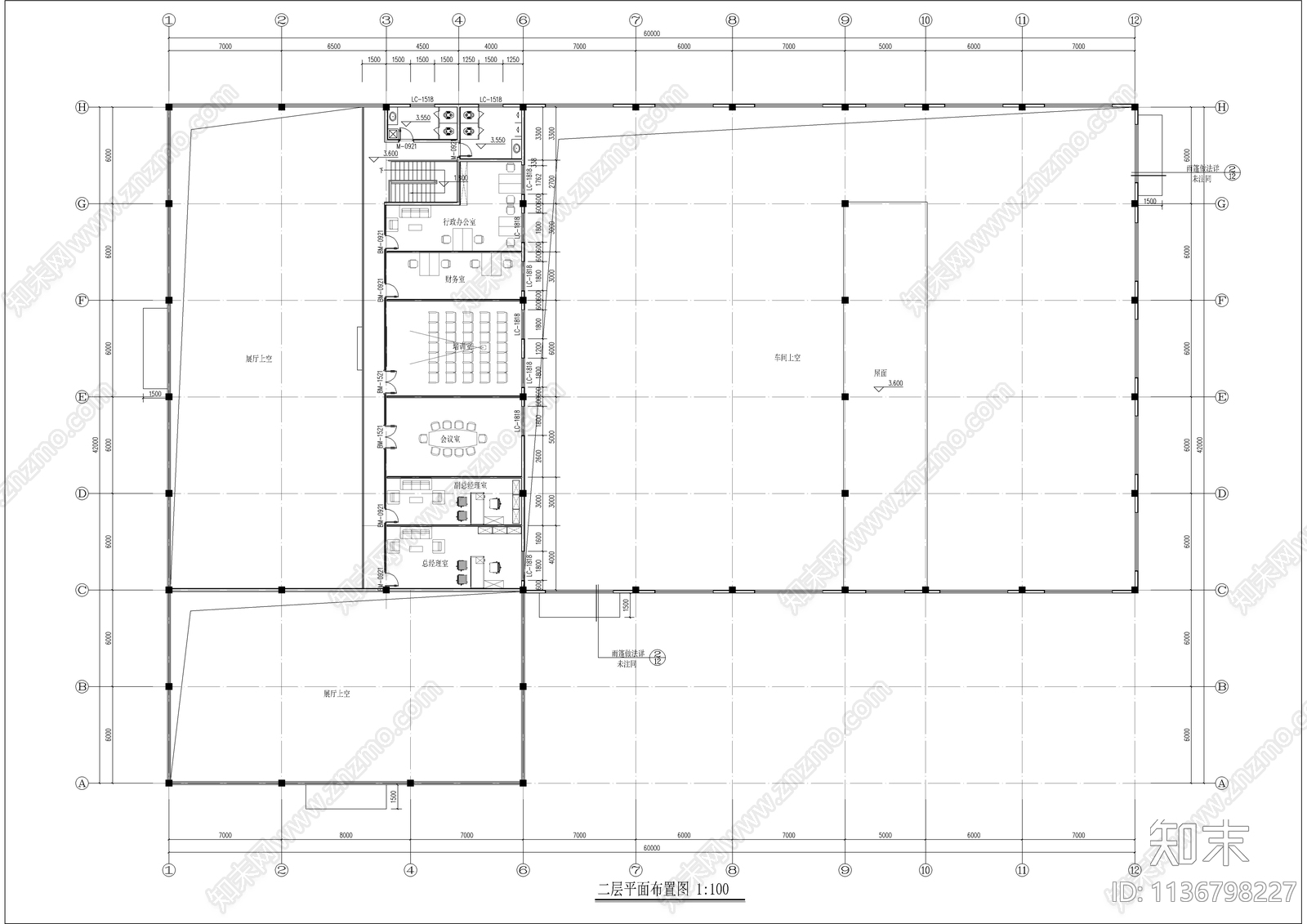 长城汽车专卖店建筑cad施工图下载【ID:1136798227】