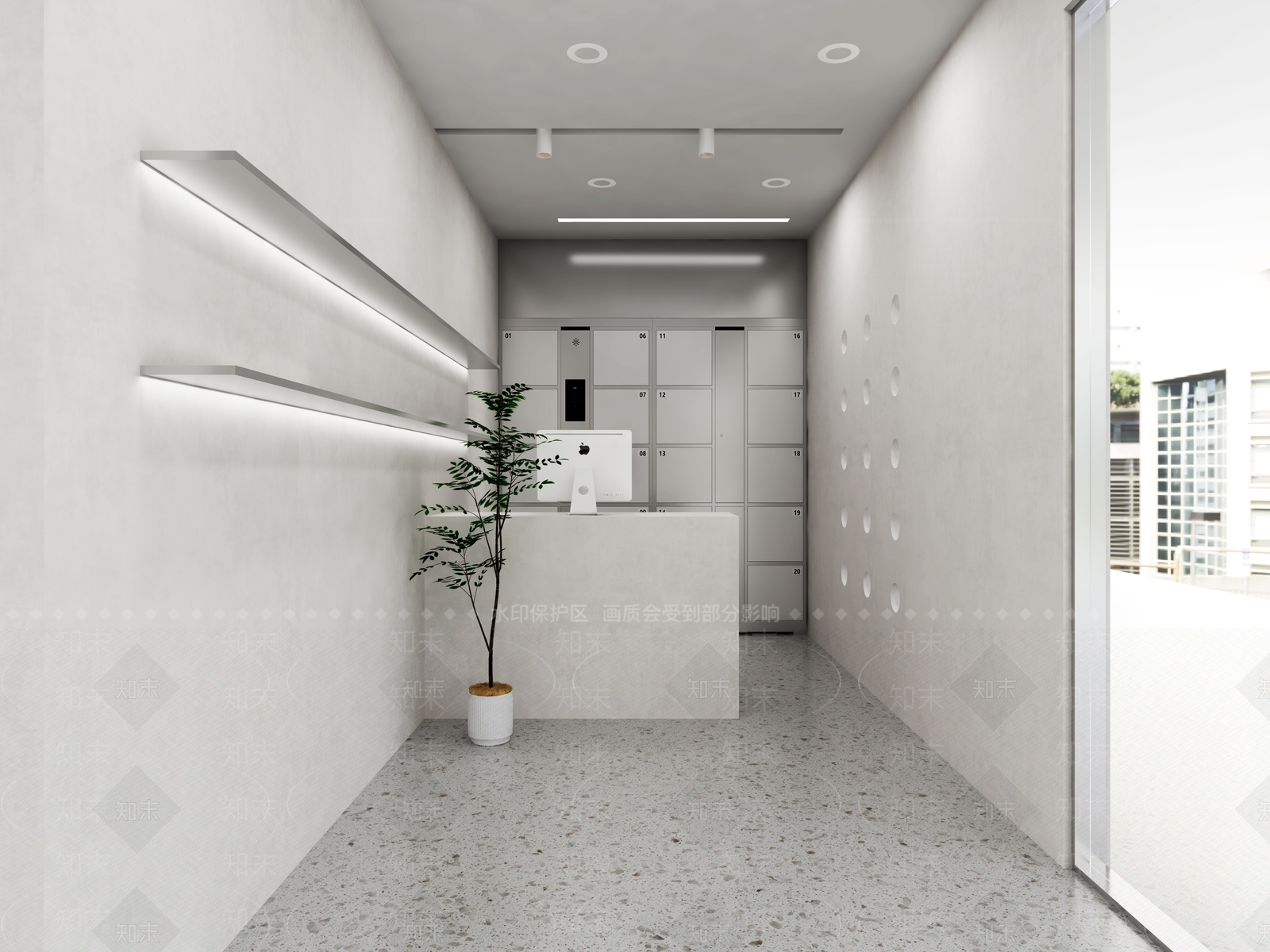现代美容店3D模型下载【ID:1136821006】