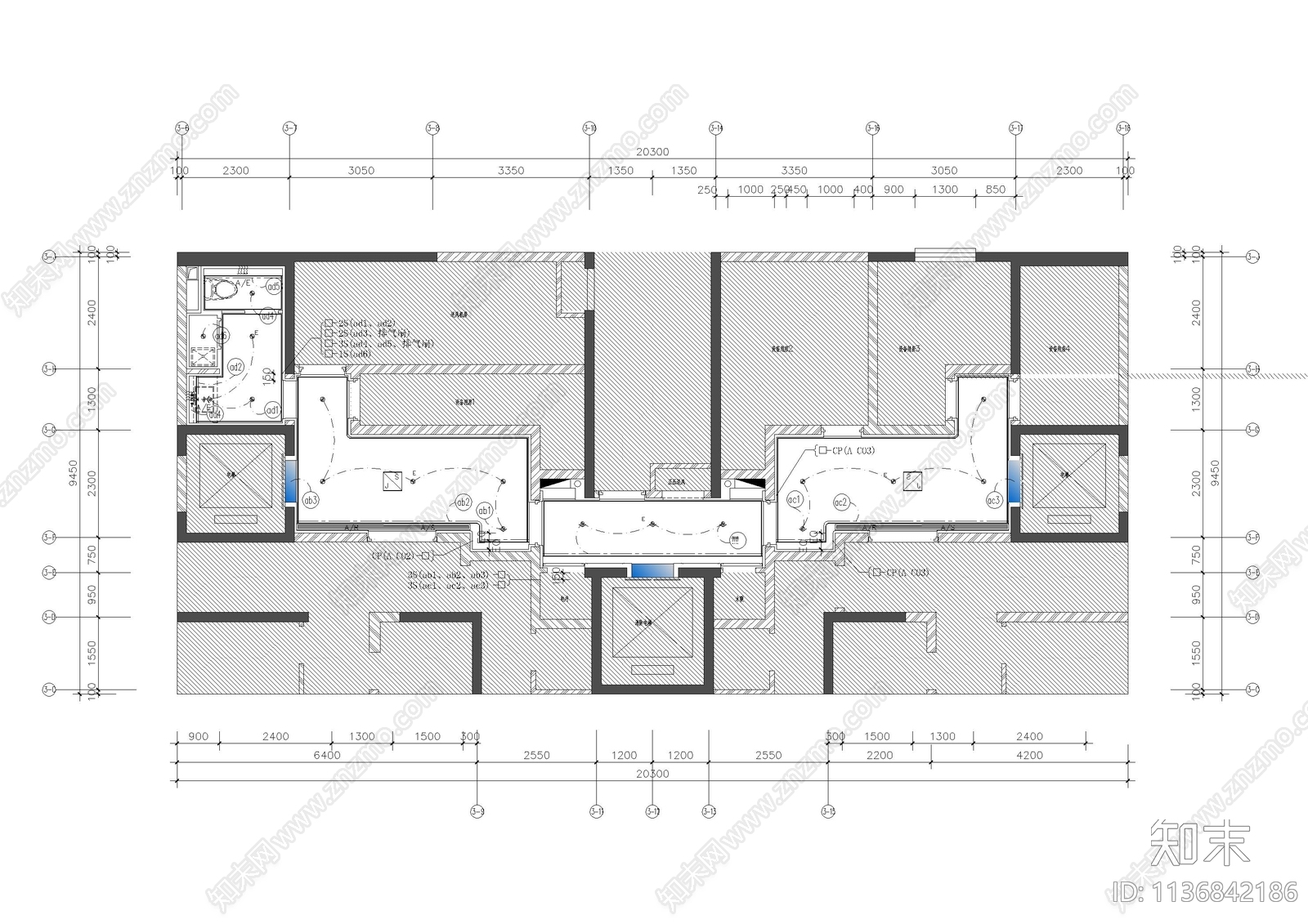 大院夹层公共过道cad施工图下载【ID:1136842186】