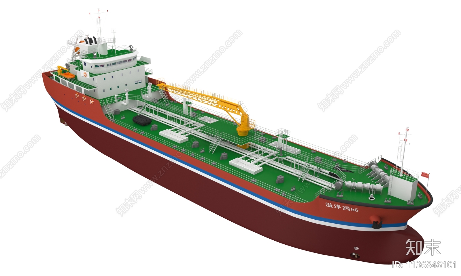 现代远洋轮船3D模型下载【ID:1136846101】
