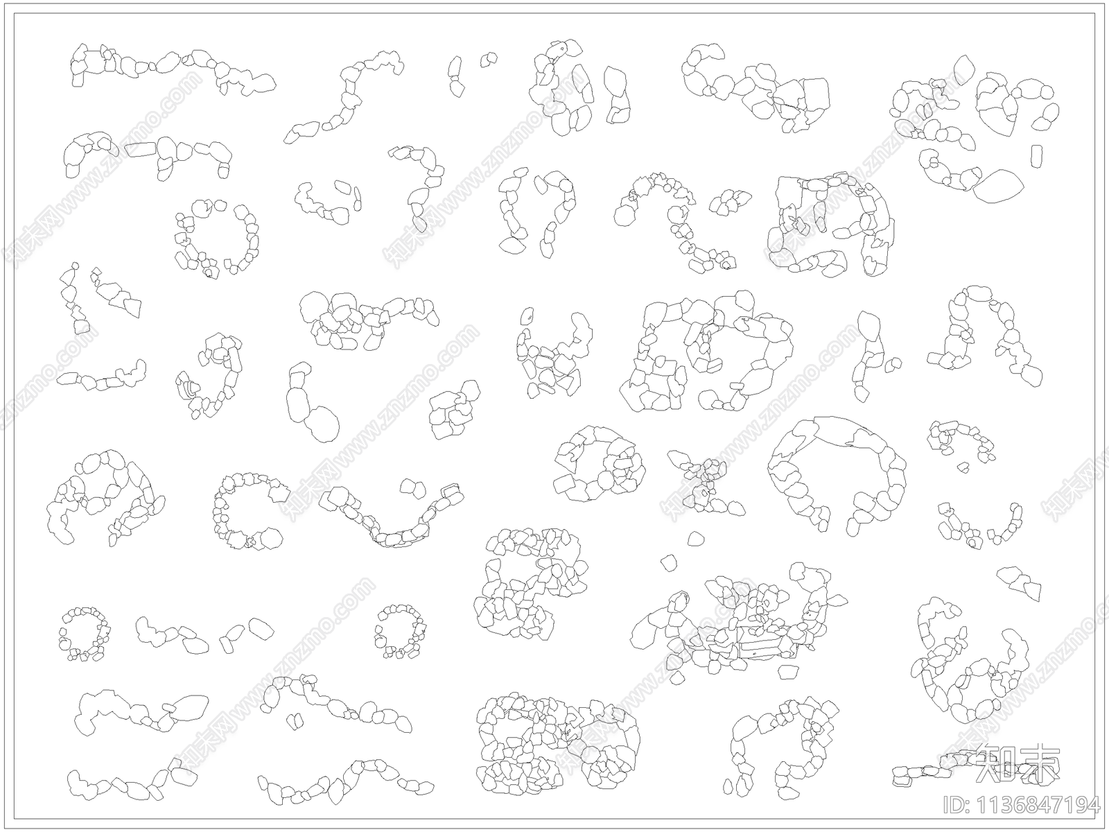 景观石头施工图下载【ID:1136847194】