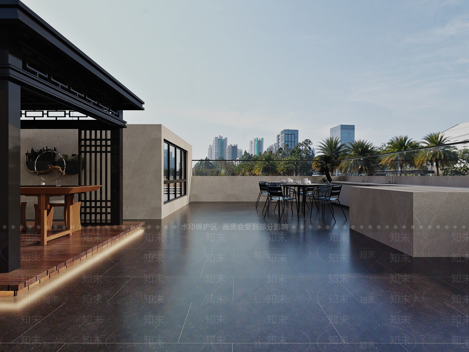 现代露台3D模型下载【ID:1136906338】