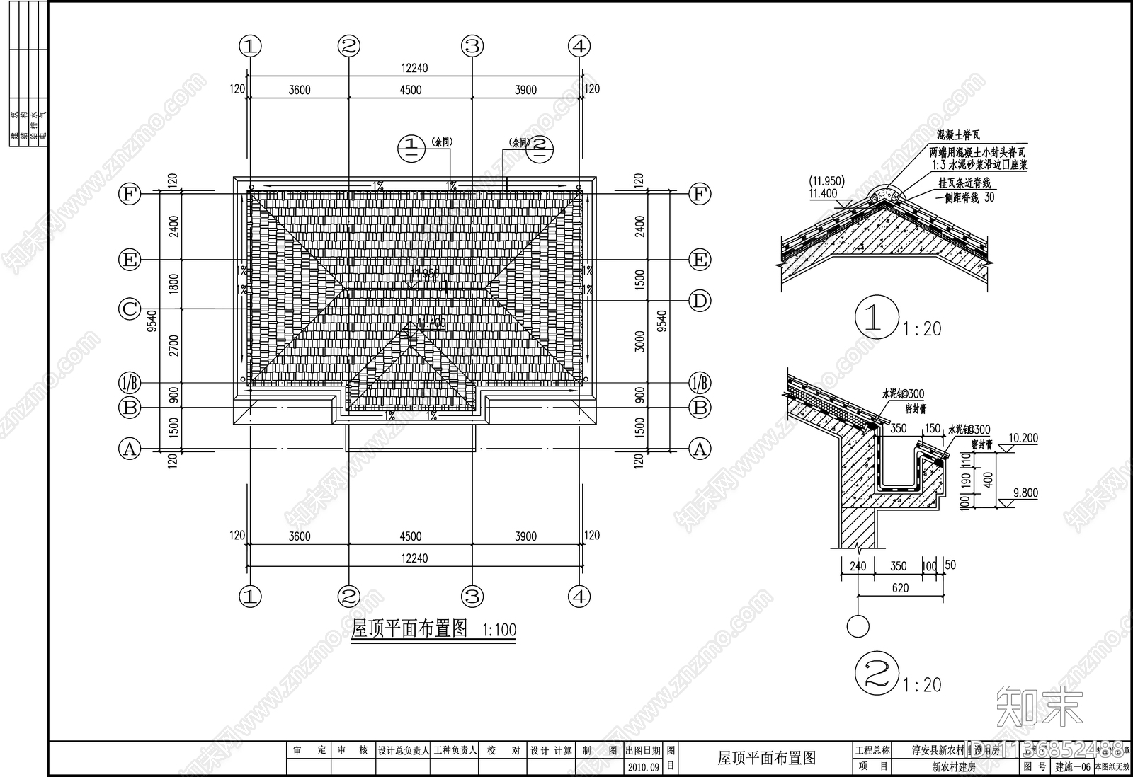 欧式别墅建筑cad施工图下载【ID:1136852488】