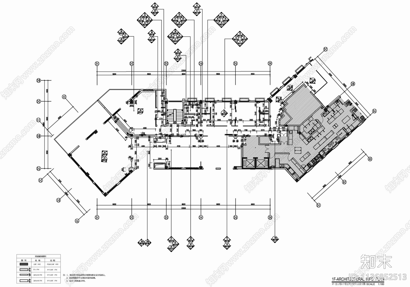 全日餐厅及中餐包房cad施工图下载【ID:1136852513】