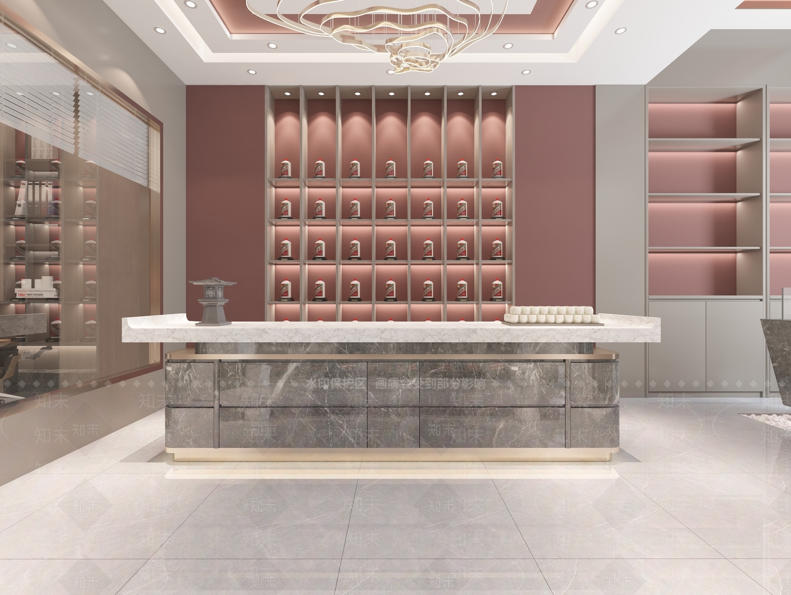 现代茅台烟酒店3D模型下载【ID:1136859563】