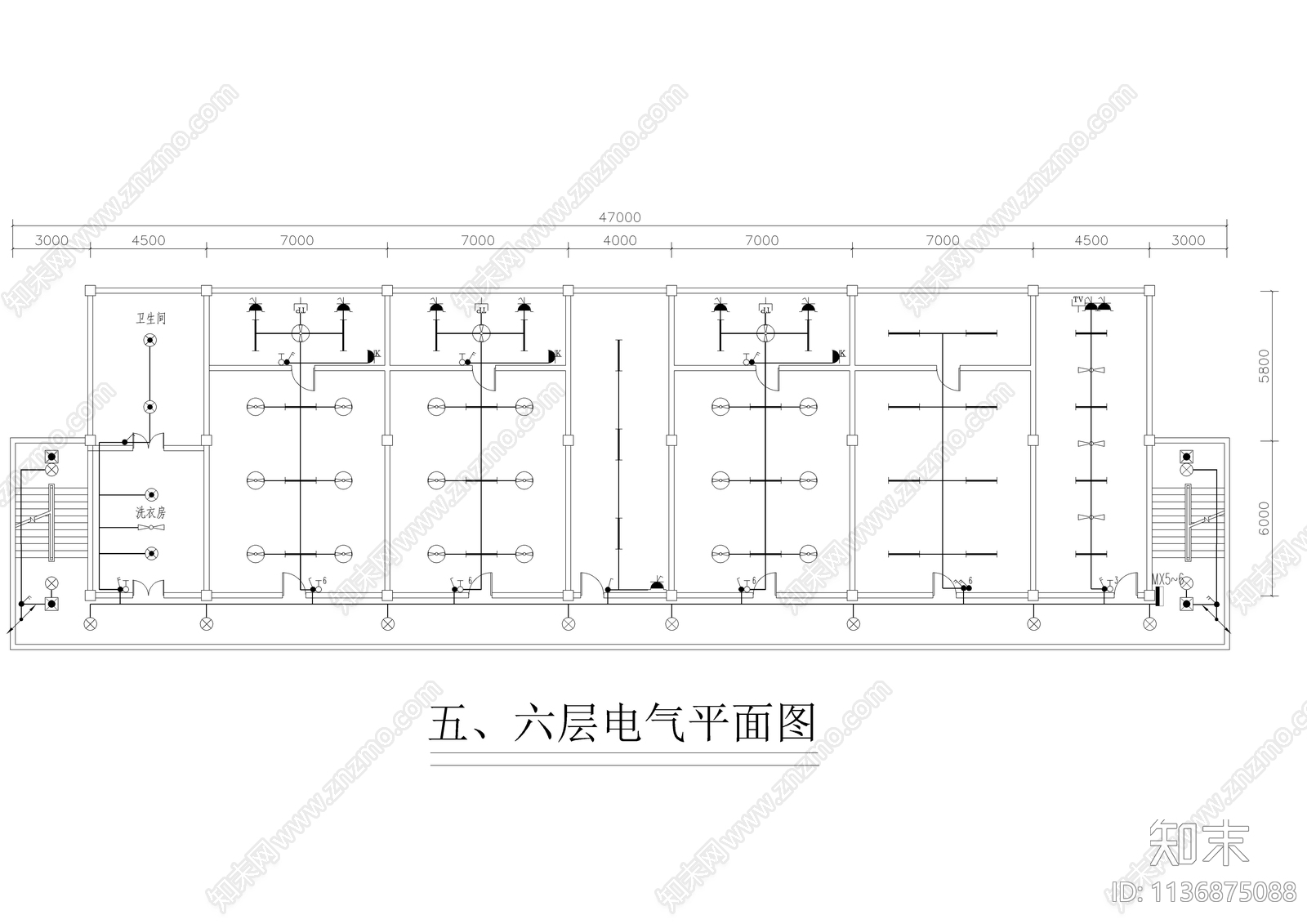 武警支队新建营房电气cad施工图下载【ID:1136875088】