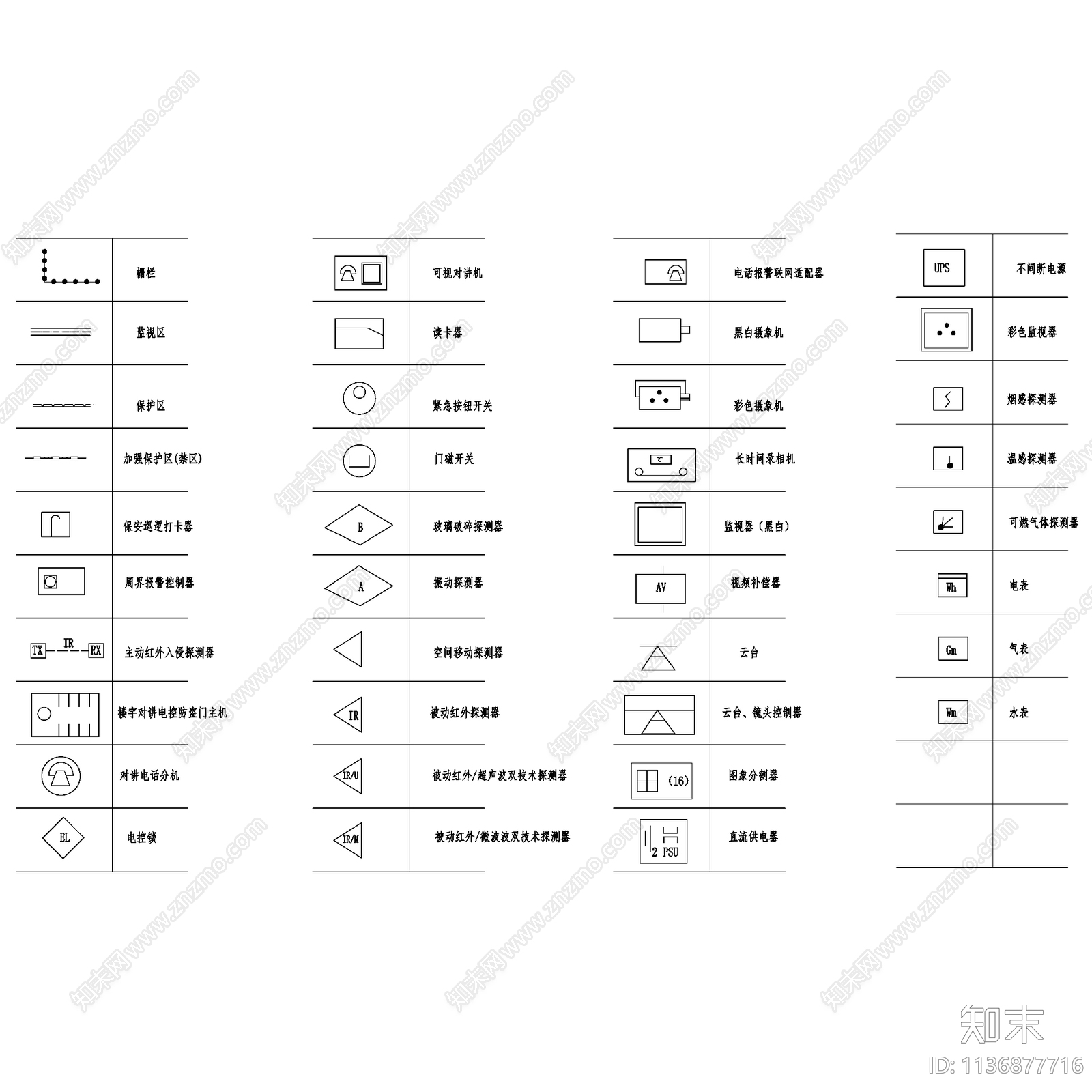 电气符号图例标准制图规范cad施工图下载【ID:1136877716】