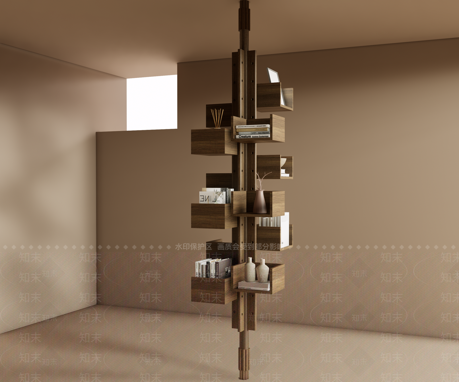 molteni现代书架3D模型下载【ID:1136878786】