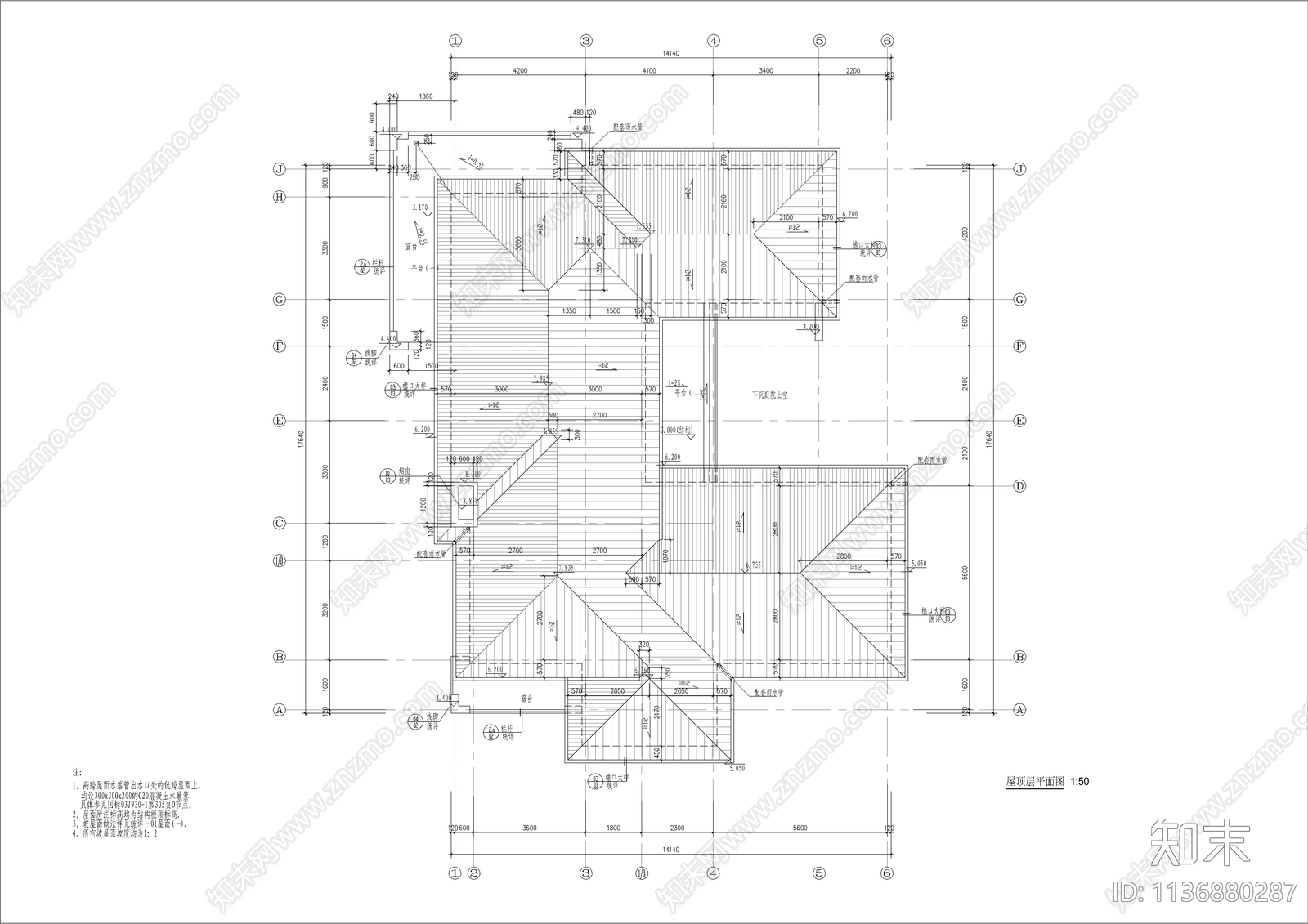 精品330平高尔夫别墅建筑cad施工图下载【ID:1136880287】