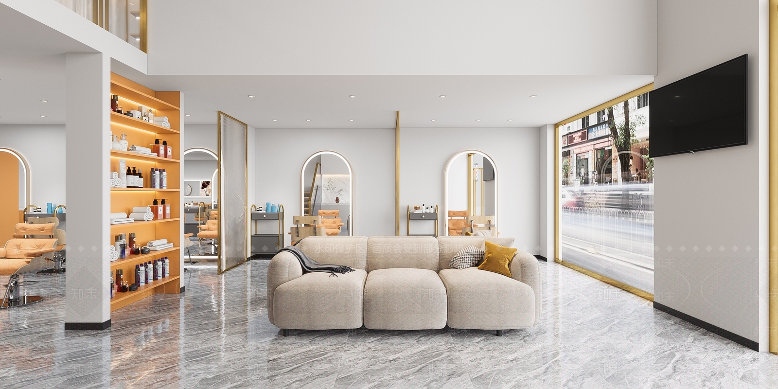 现代理发店3D模型下载【ID:1136885642】