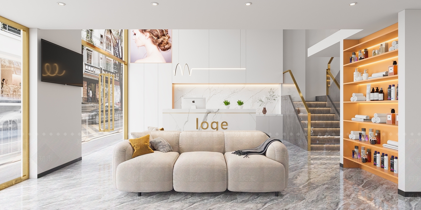 现代理发店3D模型下载【ID:1136885642】