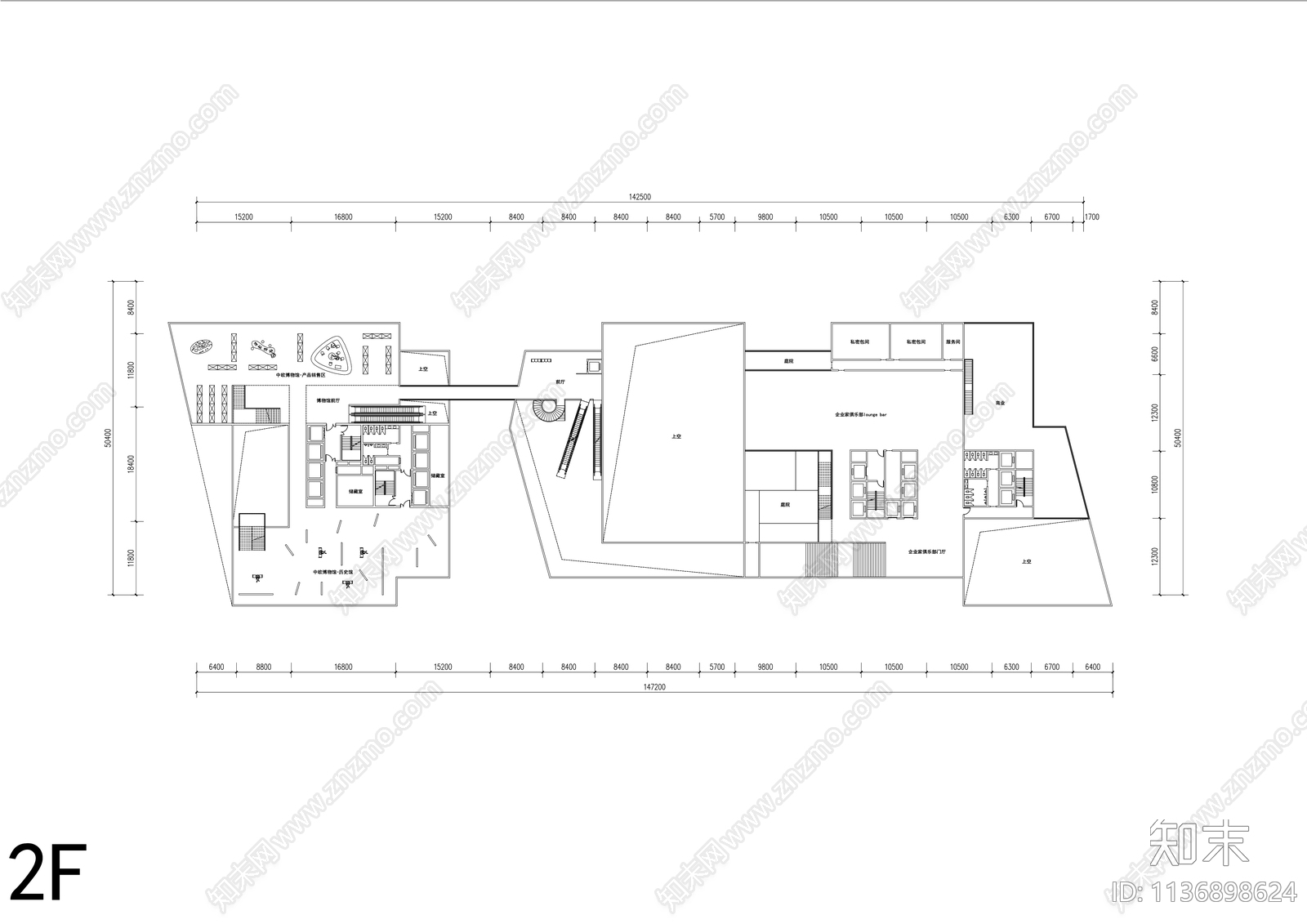 现代办公楼效果图cad施工图下载【ID:1136898624】