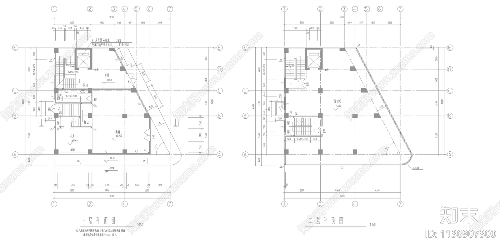 住宅建筑cad施工图下载【ID:1136907300】