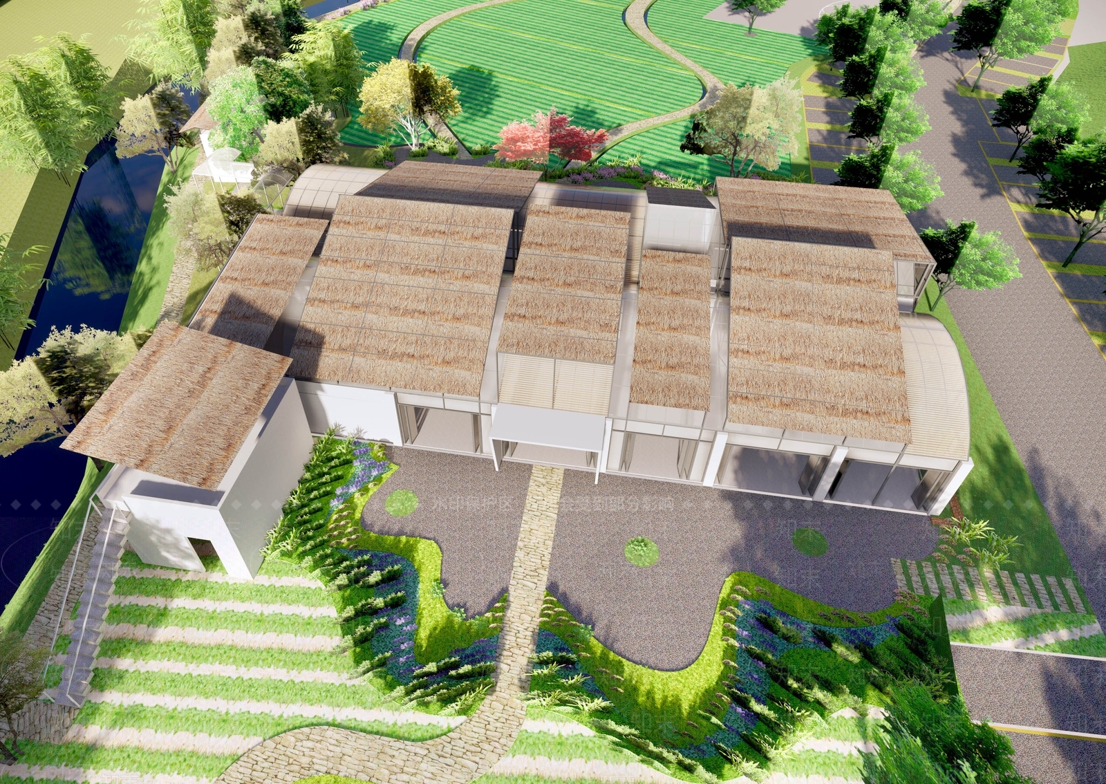 现代大棚SU模型下载【ID:1136911120】