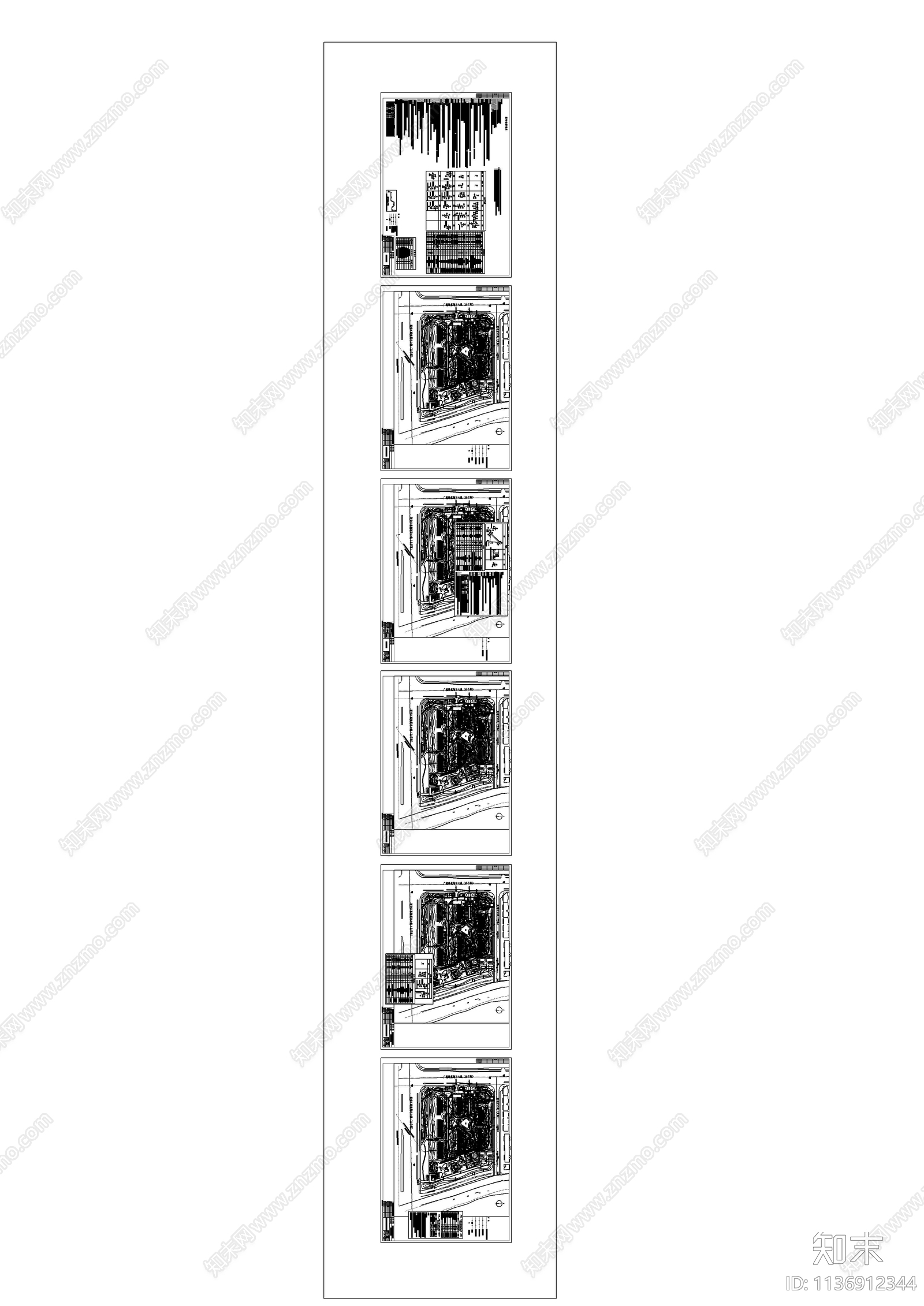 某小区红线外和户型给水cad施工图下载【ID:1136912344】