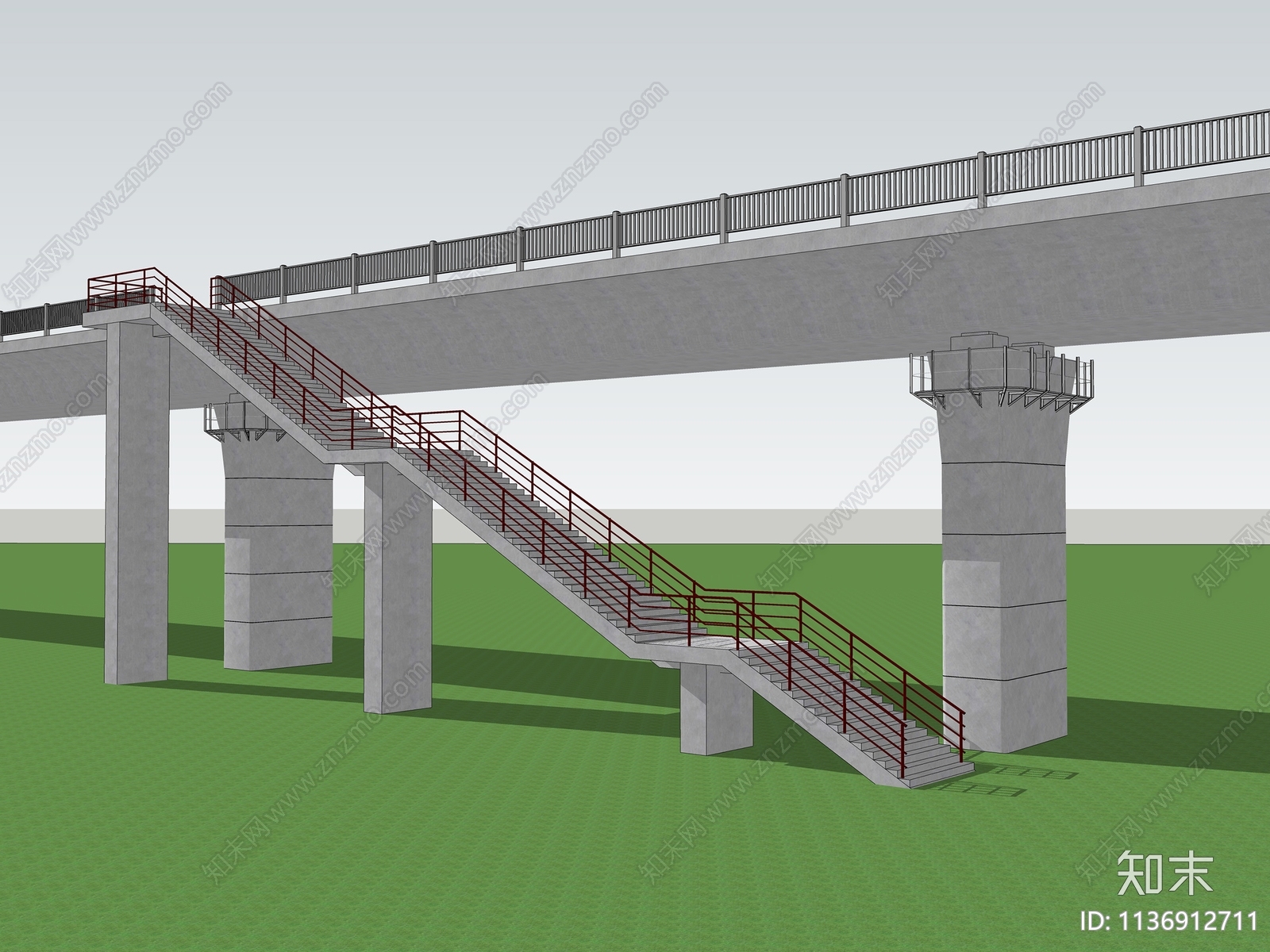 现代大桥SU模型下载【ID:1136912711】