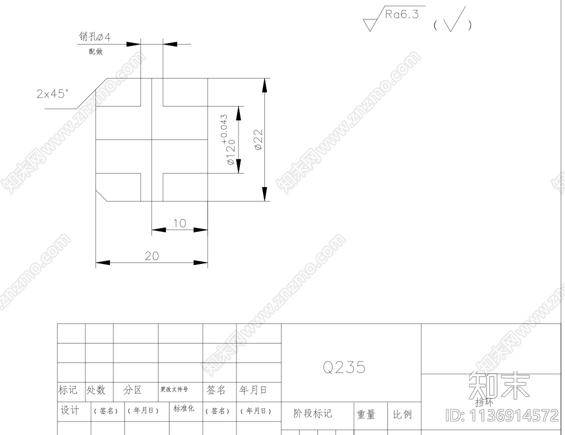 机用虎钳装配cad施工图下载【ID:1136914572】