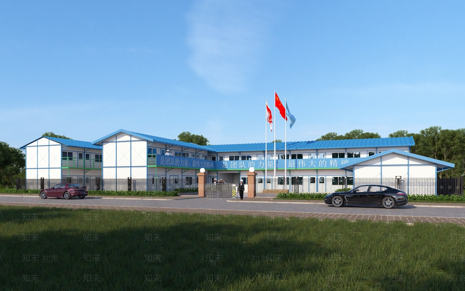 现代工棚3D模型下载【ID:1136917784】