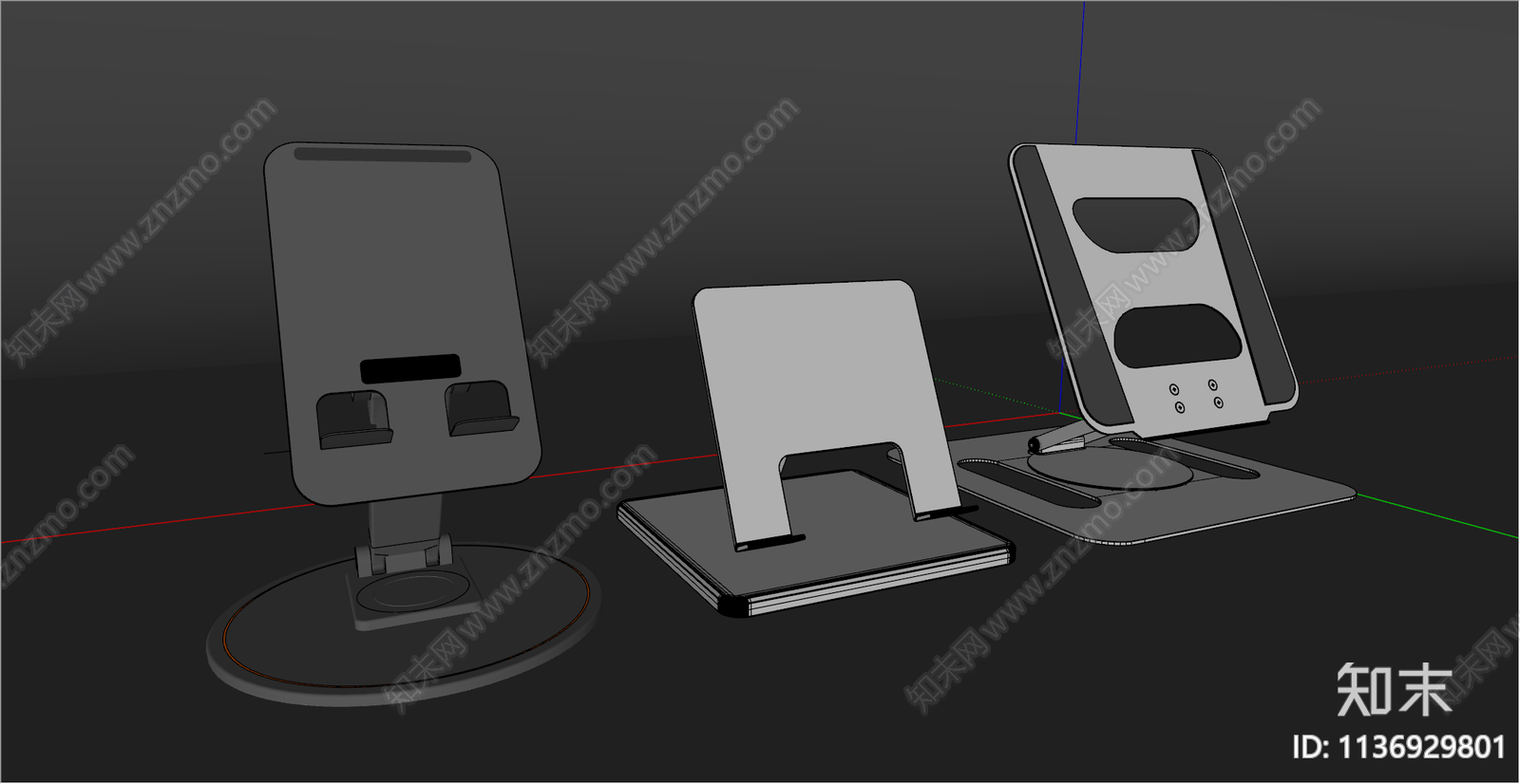 手机平板支架SU模型下载【ID:1136929801】