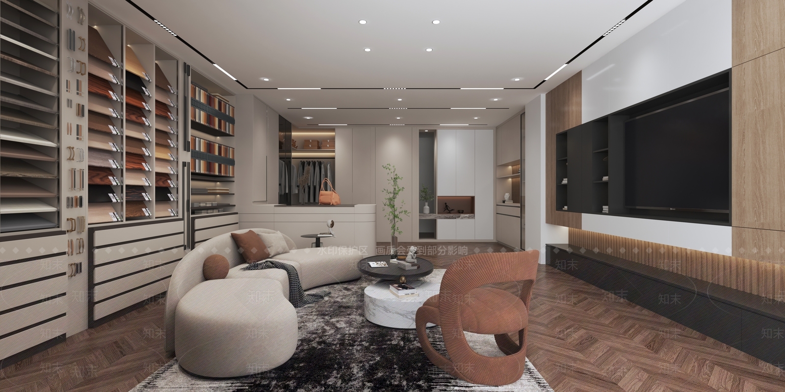 现代家具展厅3D模型下载【ID:1136931082】_知末3d模型网