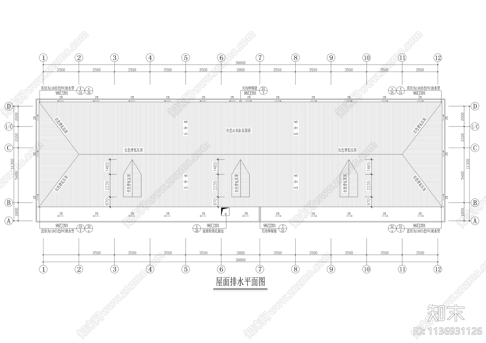 中学学生公寓全套建筑施工图下载【ID:1136931126】