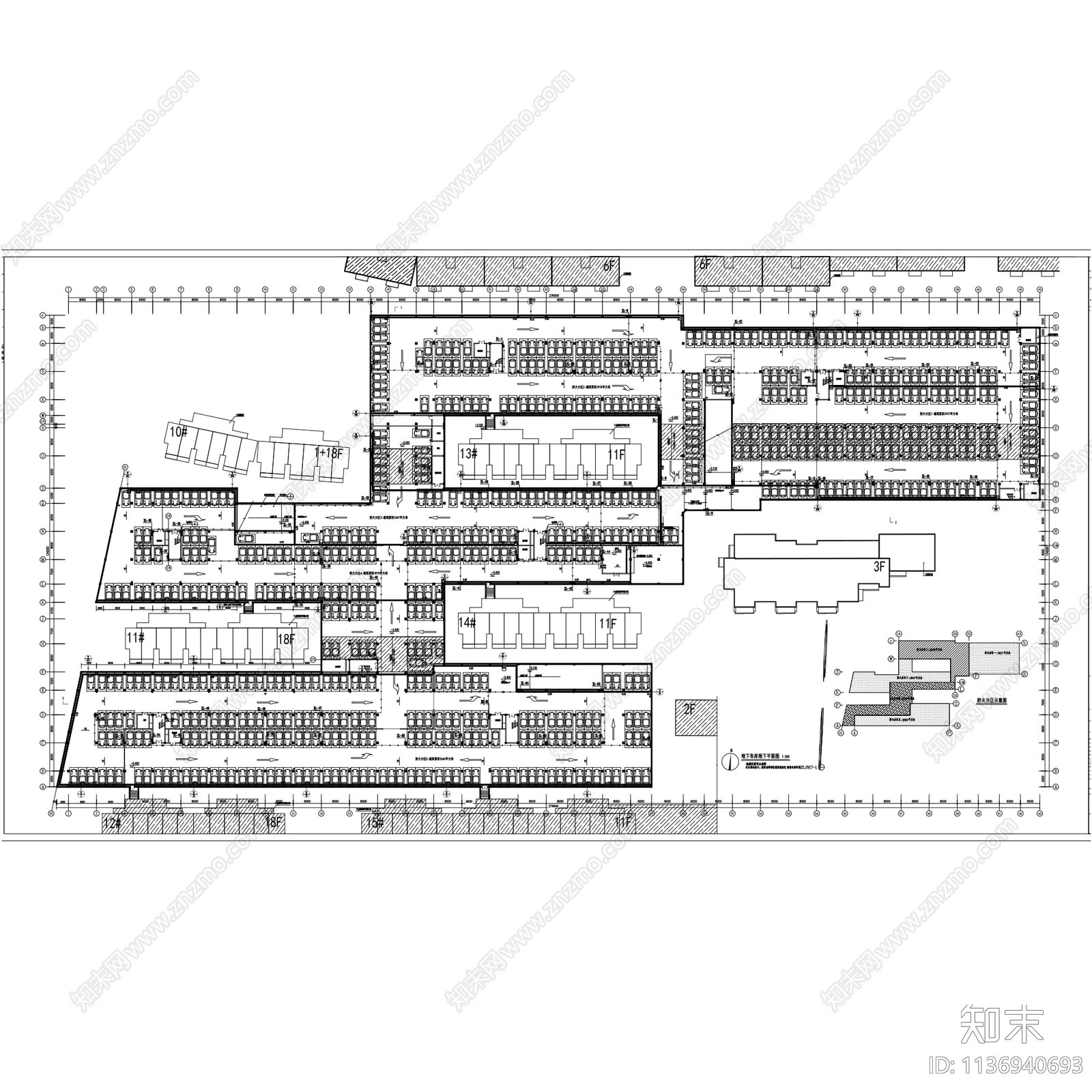 车库停车场图集施工图下载【ID:1136940693】