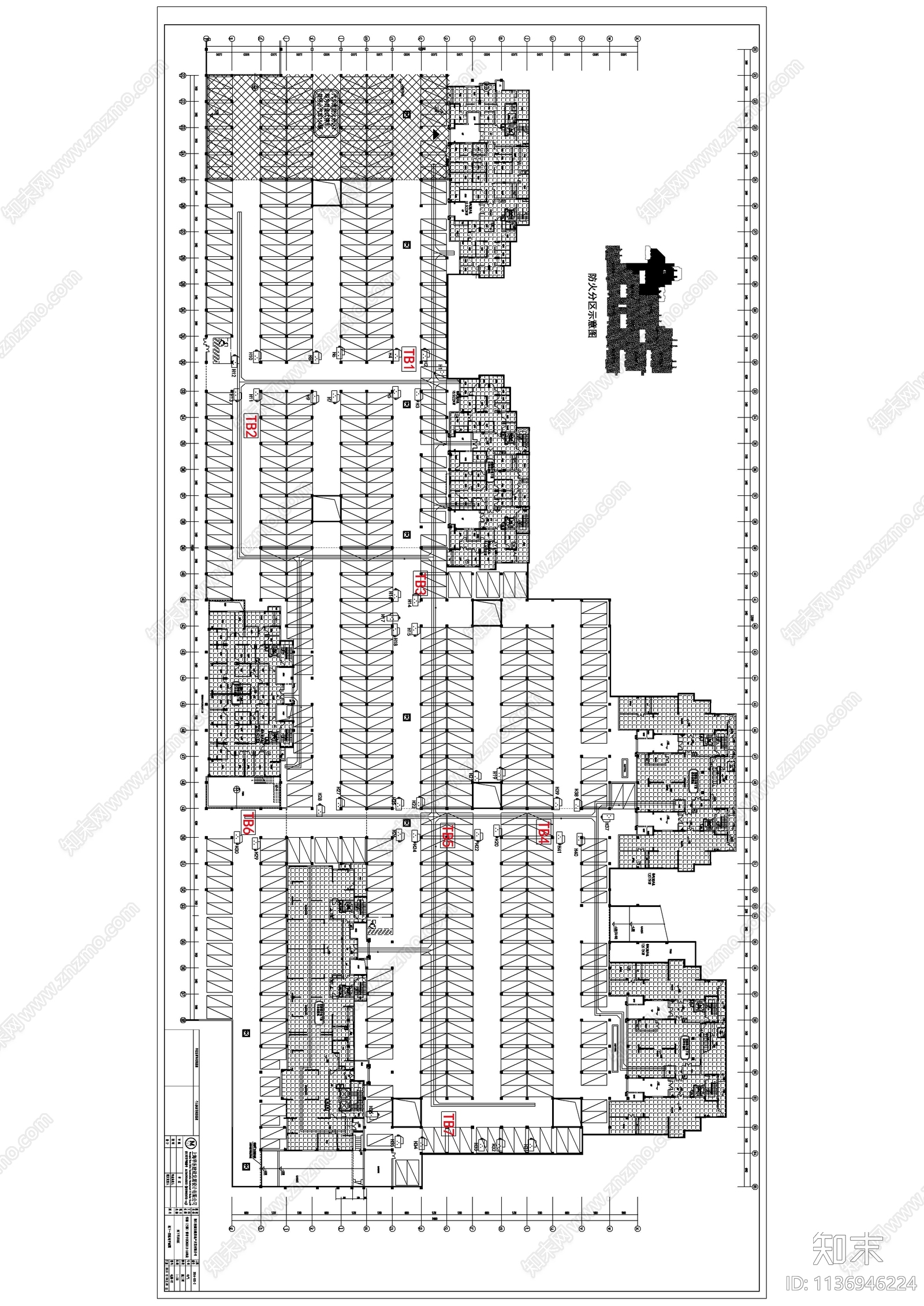 大型小区住宅和地库智能化cad施工图下载【ID:1136946224】