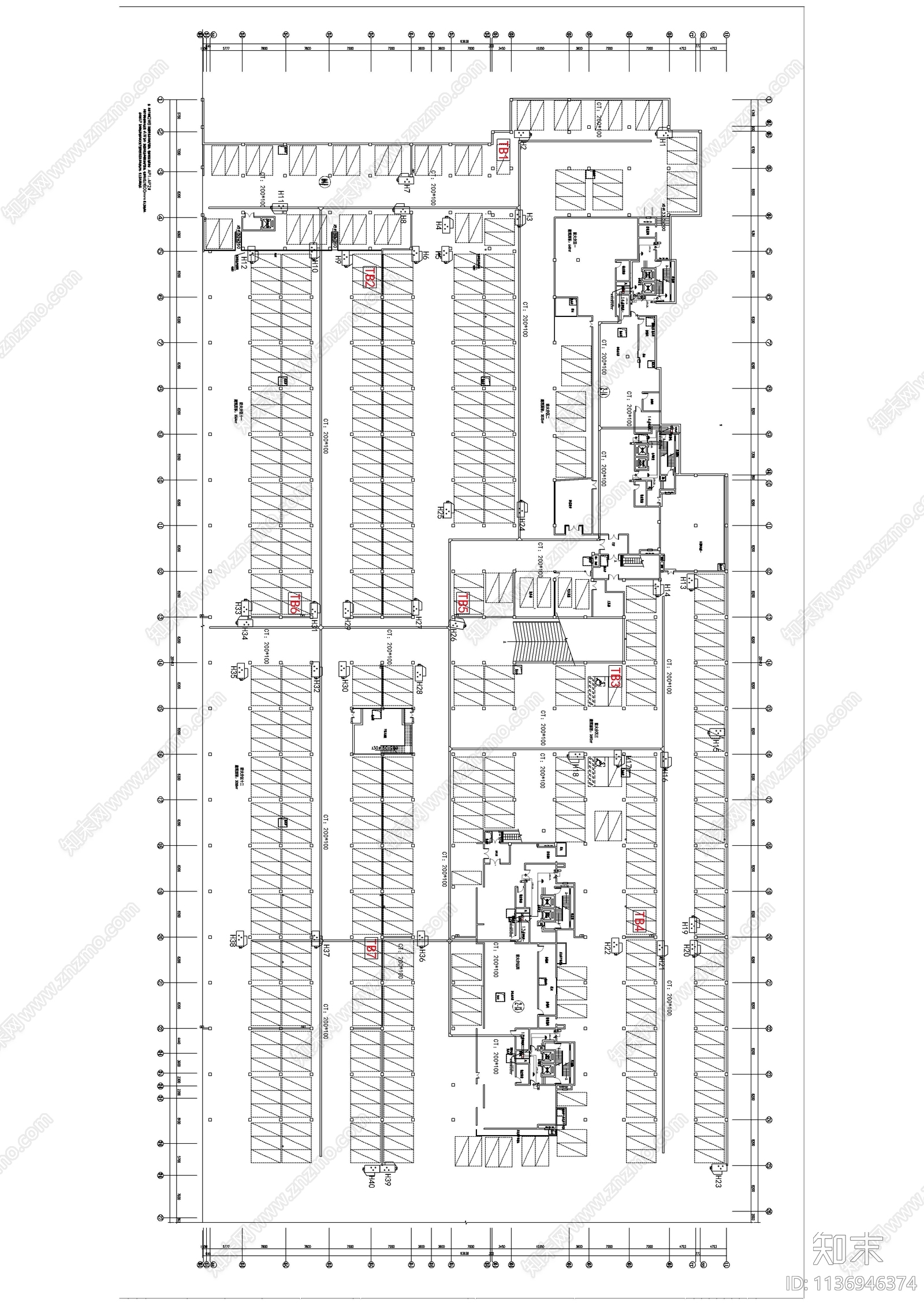 小区住宅和地库智能化施工图下载【ID:1136946374】