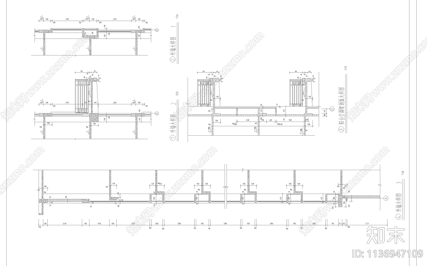 高层住宅楼建筑cad施工图下载【ID:1136947109】