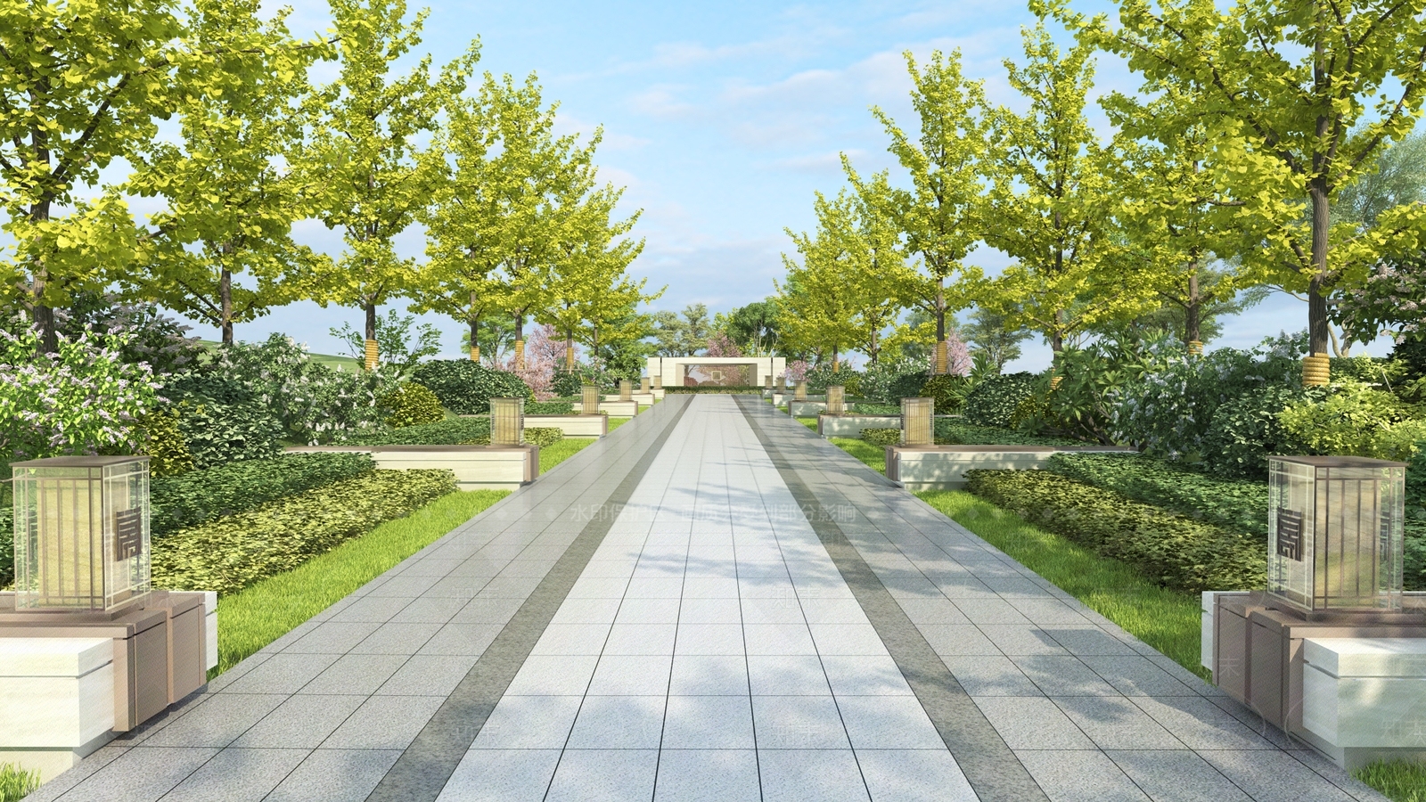 公园景观3D模型精品下载_3dmax模型_知末网