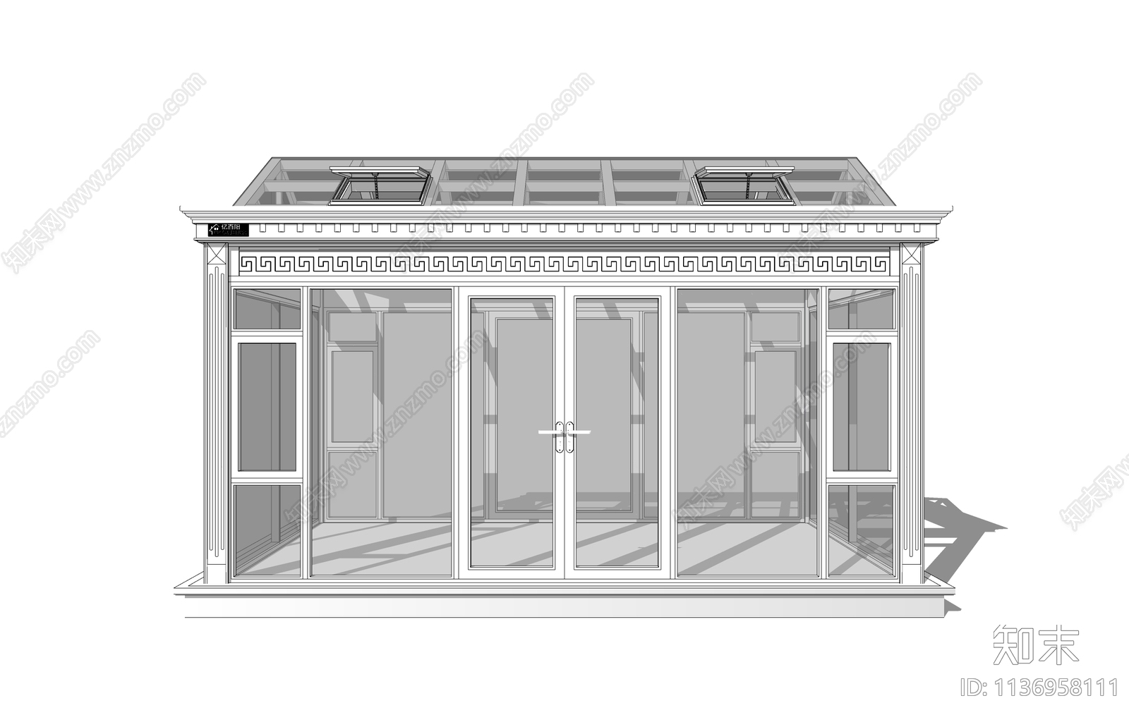 现代阳光房SU模型下载【ID:1136958111】