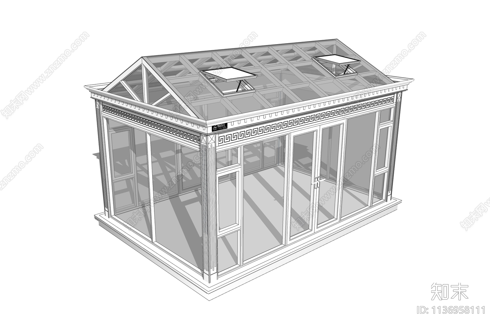 现代阳光房SU模型下载【ID:1136958111】