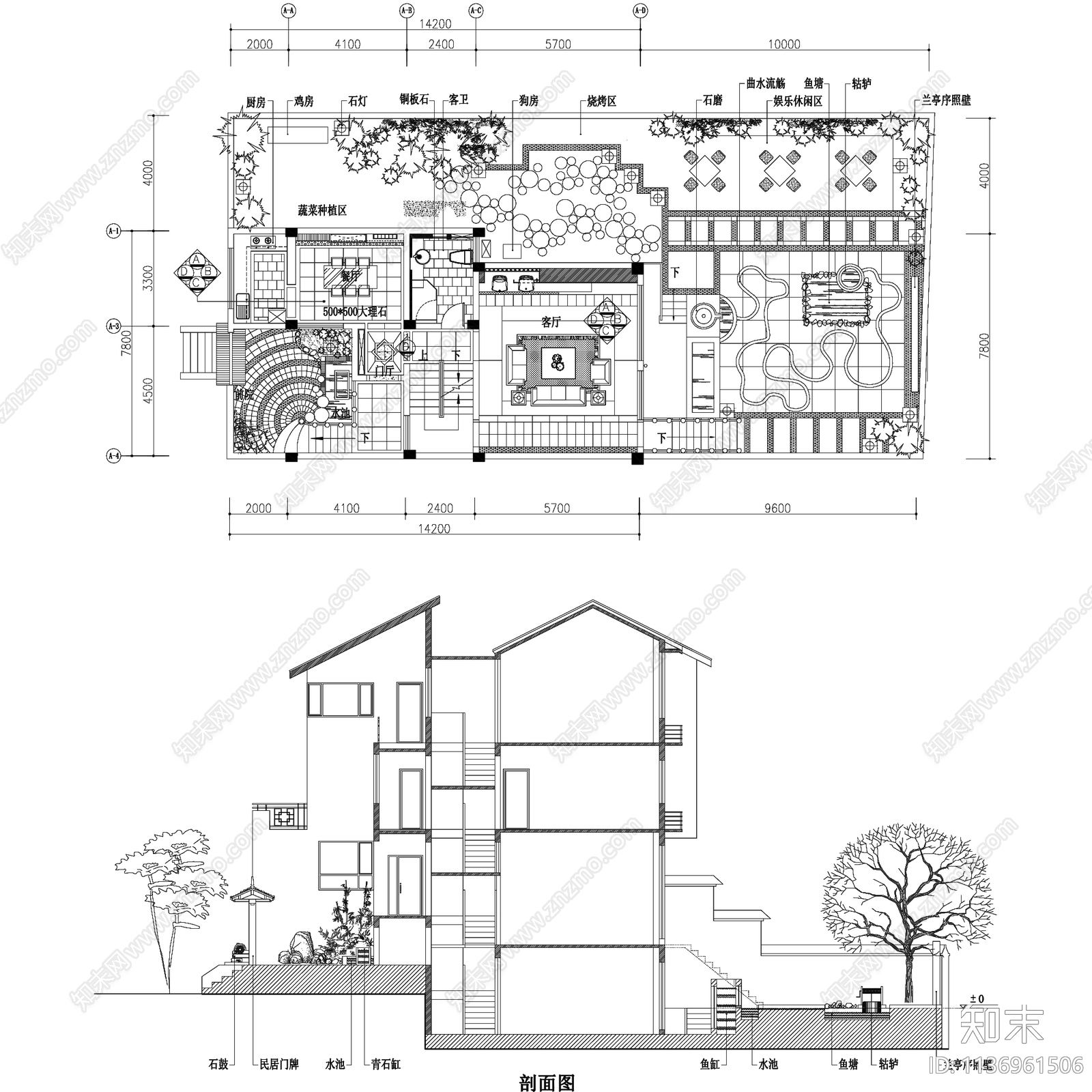 中式古建各民族地域民居建筑60套cad施工图下载【ID:1136961506】