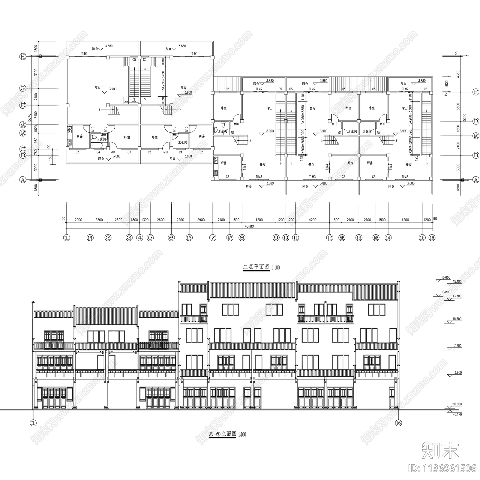 中式古建各民族地域民居建筑60套cad施工图下载【ID:1136961506】