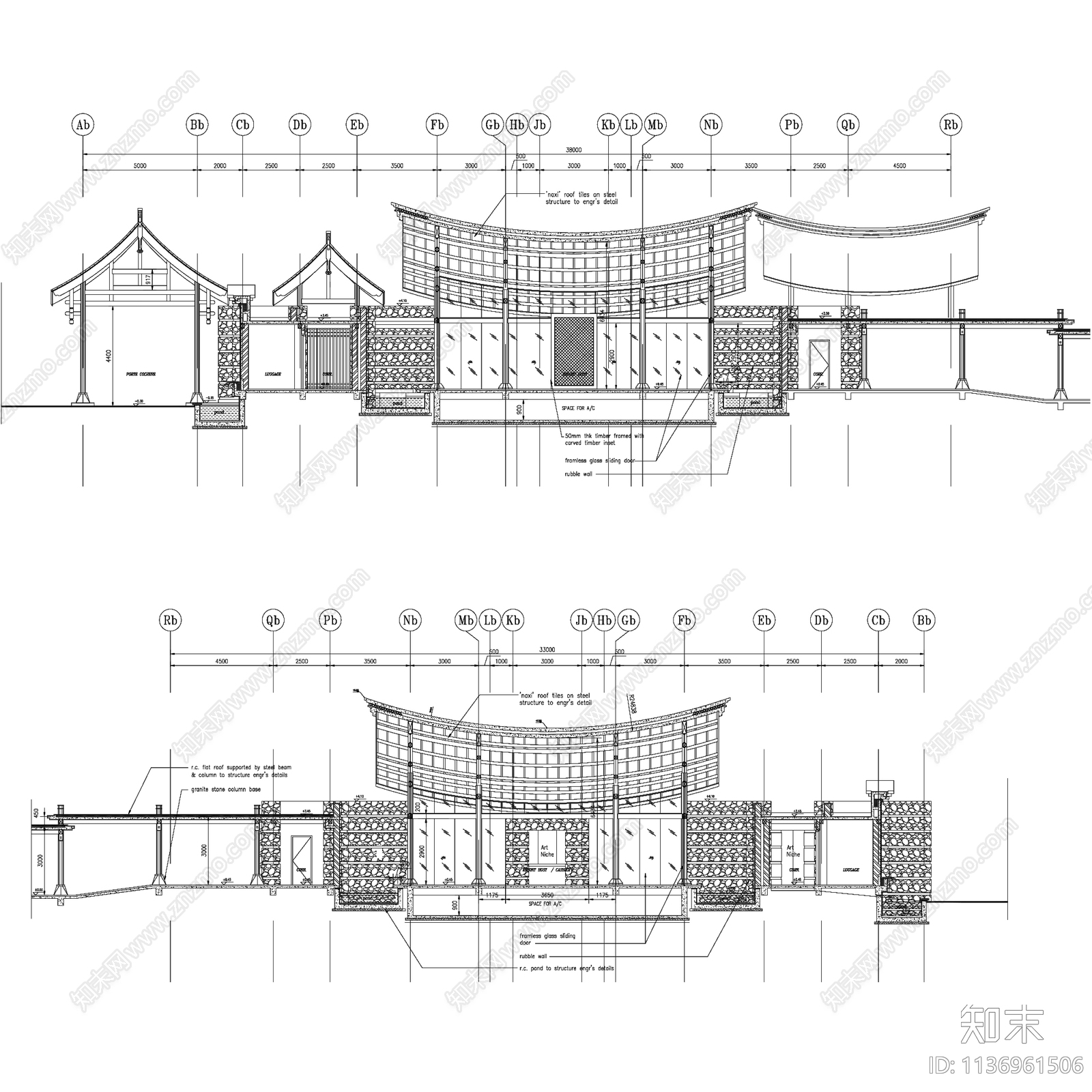 中式古建各民族地域民居建筑60套cad施工图下载【ID:1136961506】