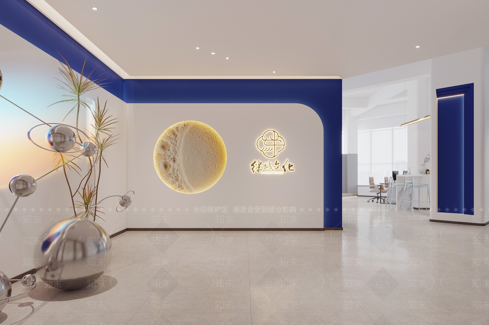 现代公司大堂3D模型下载【ID:1136970888】