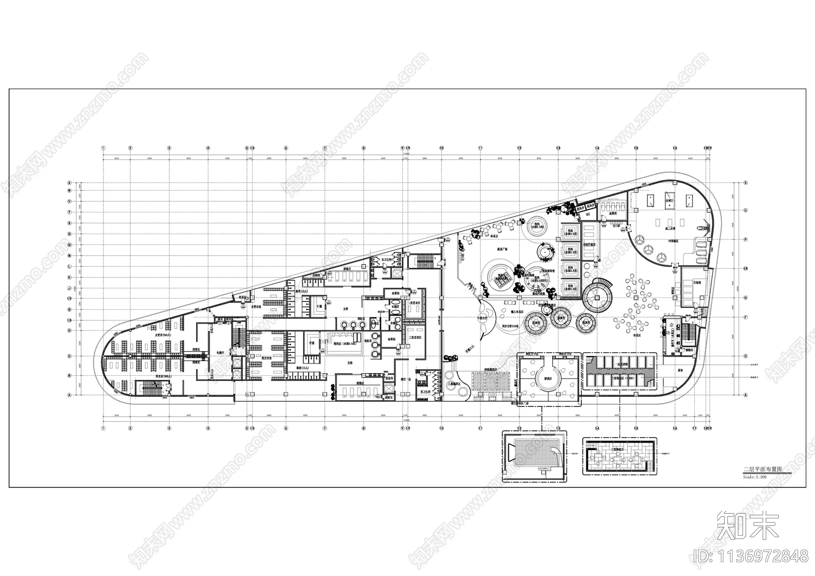 水世界cad施工图下载【ID:1136972848】