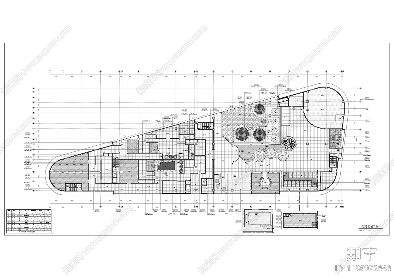 水世界cad施工图下载【ID:1136972848】