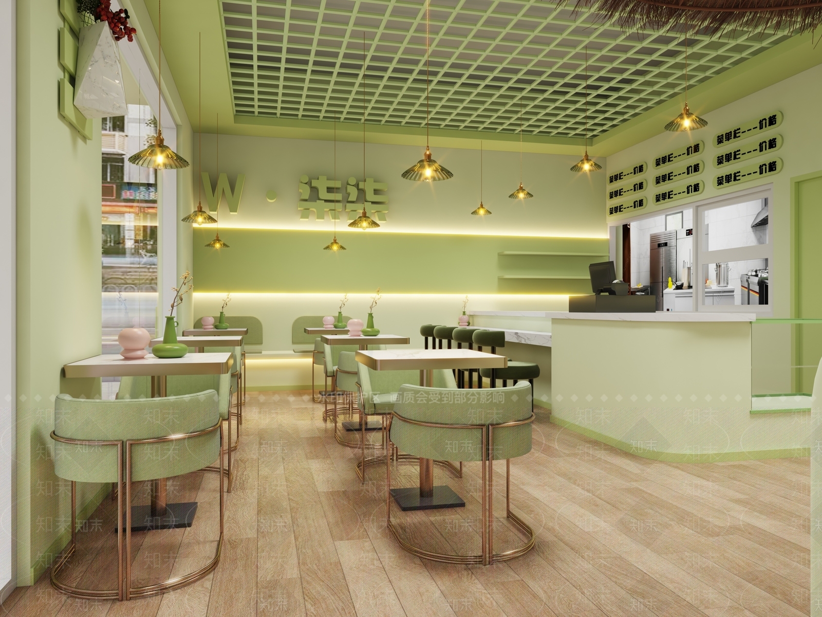 现代茶餐厅3D模型下载【ID:1137005579】