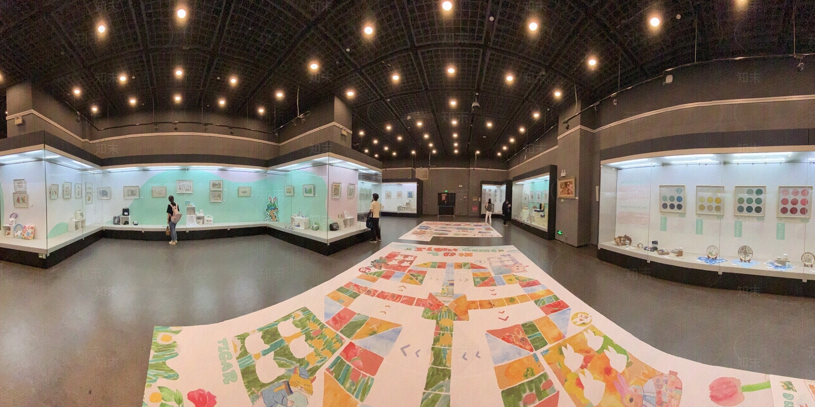 hdr室内文化景墙商品展览大厅全景贴图下载【ID:1136984588】