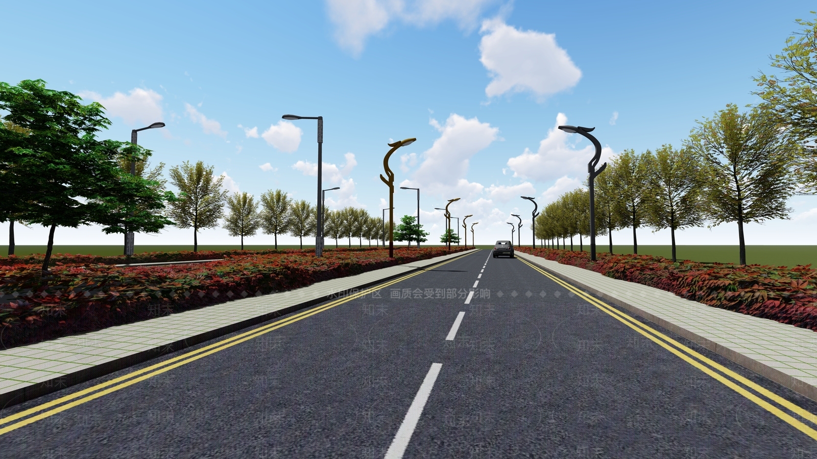 现代道路SU模型下载【ID:1137004467】