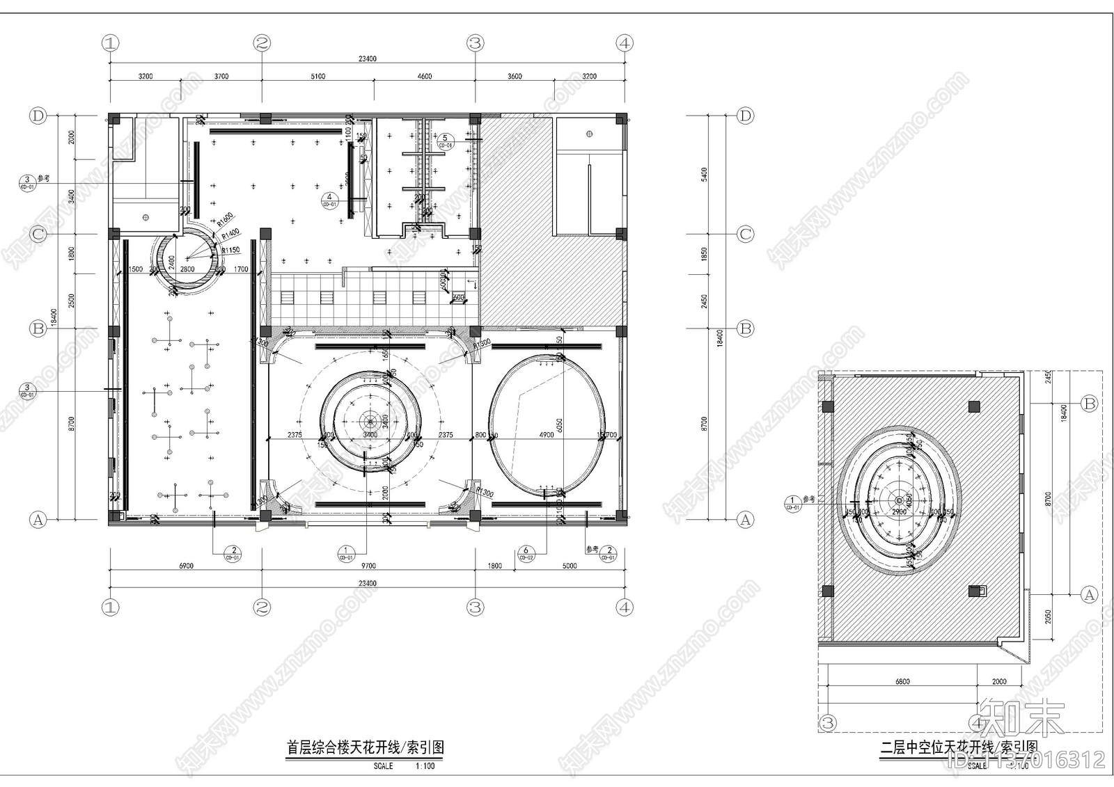 太仓售楼处cad施工图下载【ID:1137016312】