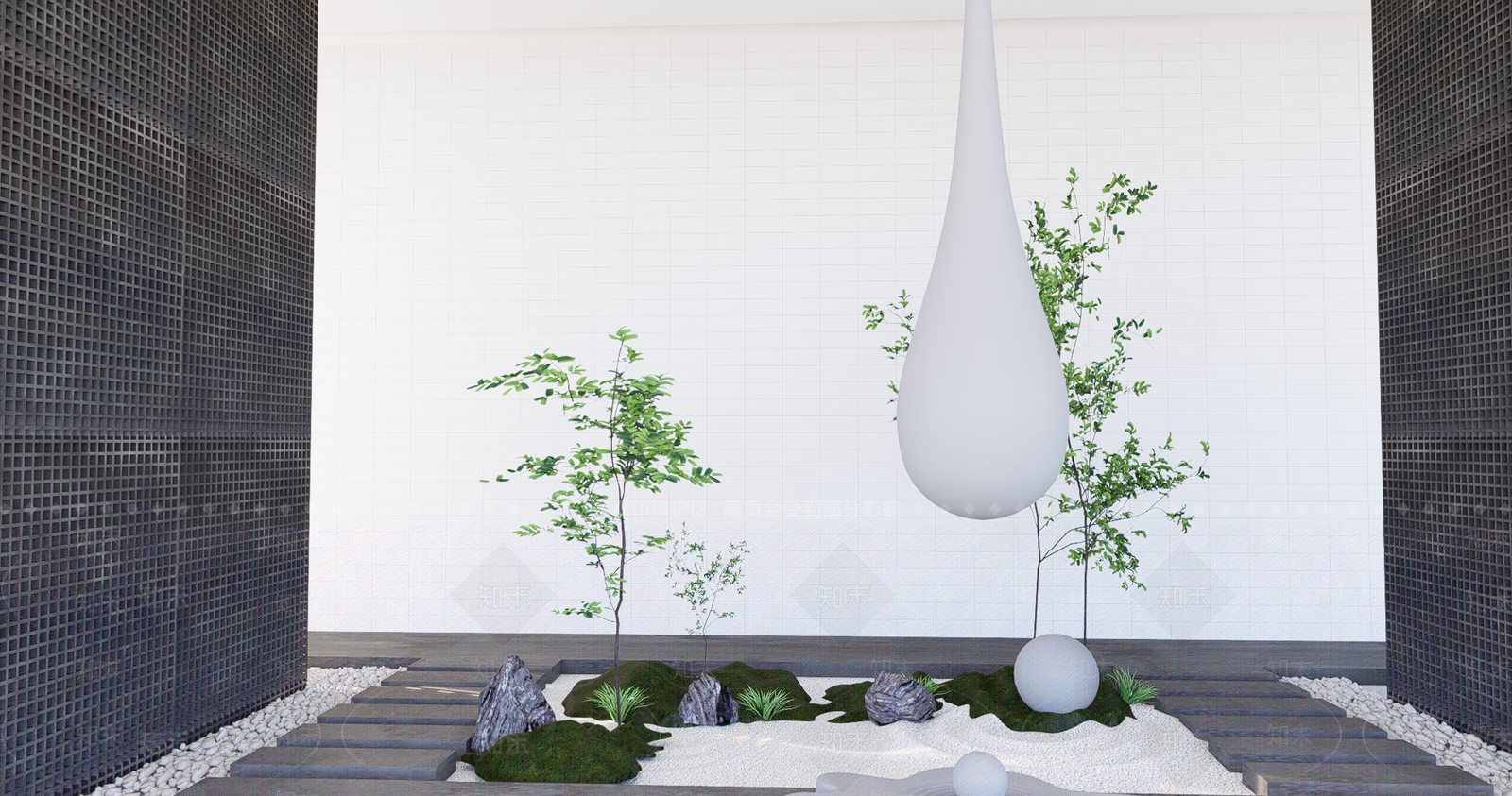 现代水滴吊灯SU模型下载【ID:1137016734】