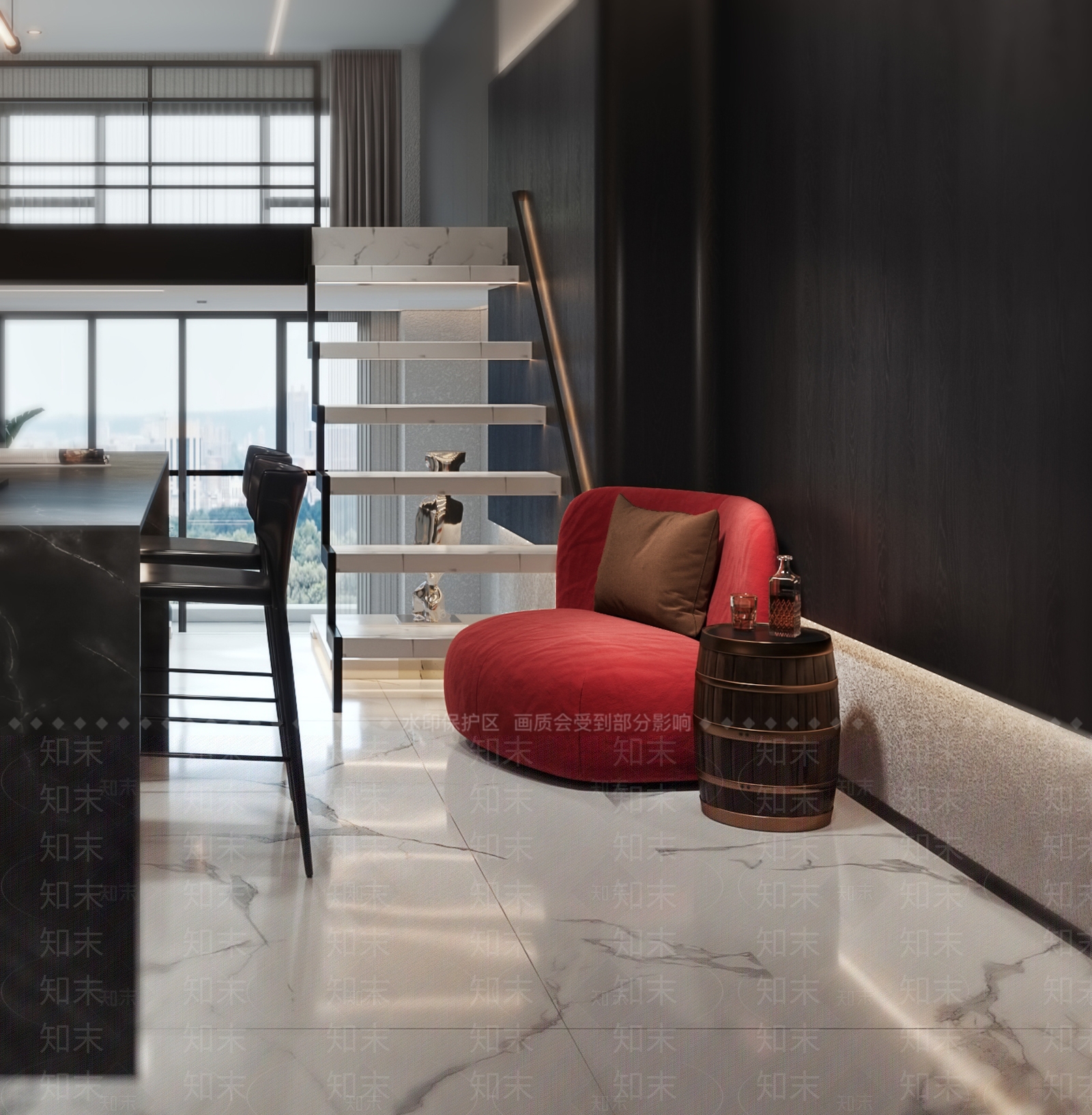 现代单身公寓3D模型下载【ID:1137027443】