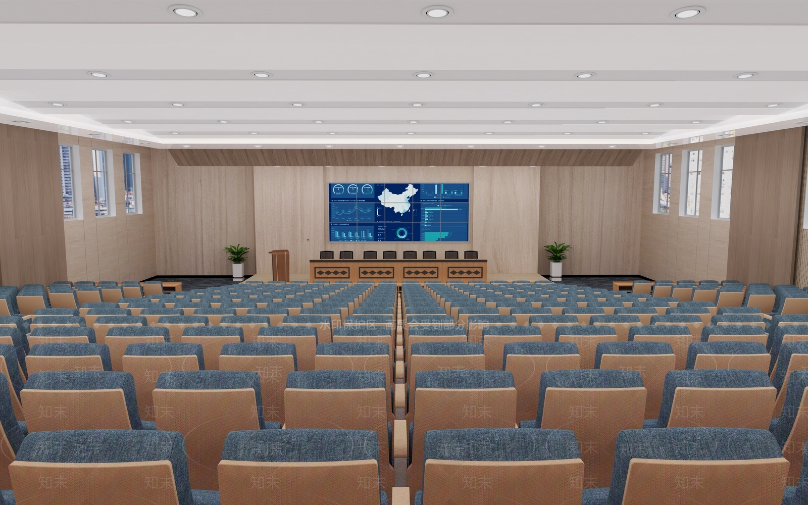 现代学校大报告厅SU模型下载【ID:1137026622】