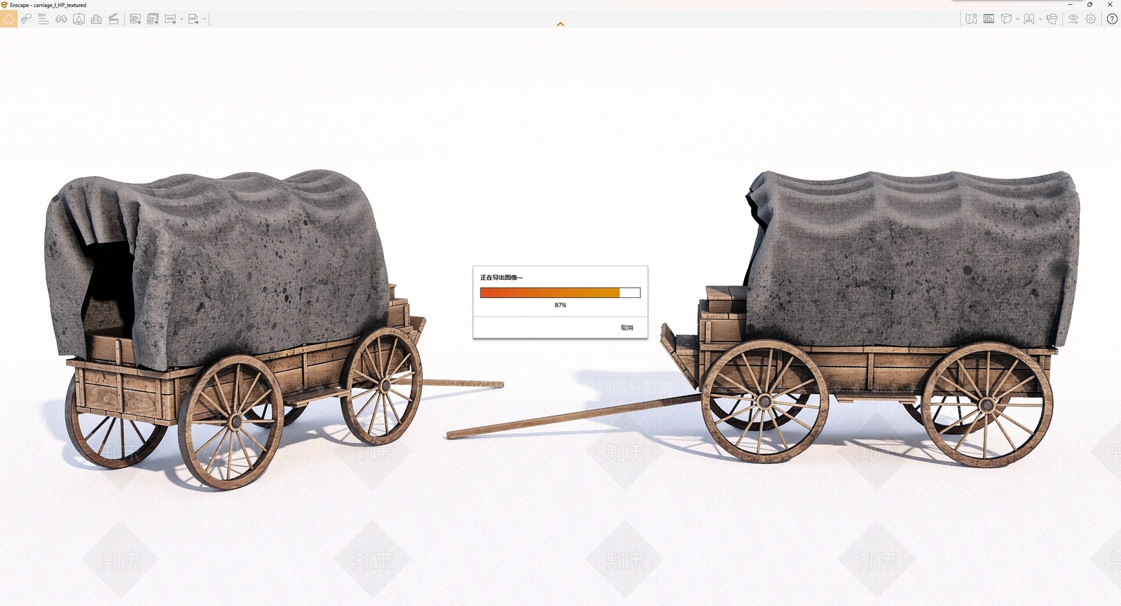 马车SU模型下载【ID:1137034023】