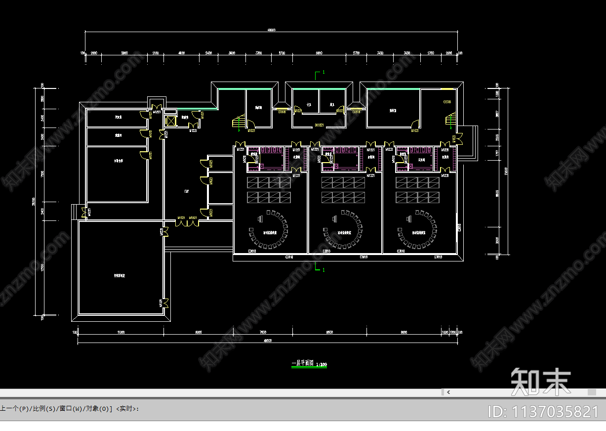 幼儿园建筑cad施工图下载【ID:1137035821】