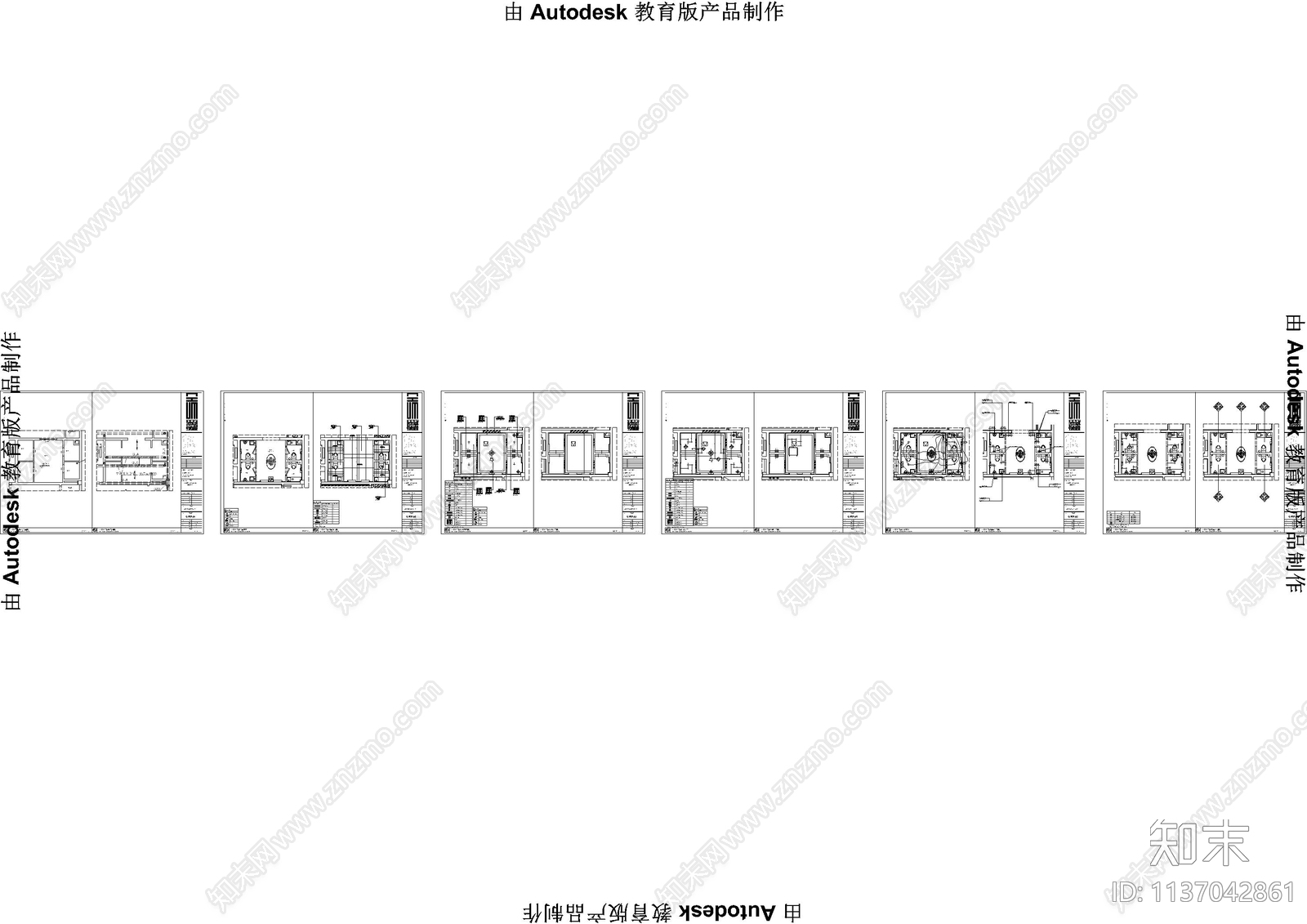 公共卫生间cad施工图下载【ID:1137042861】