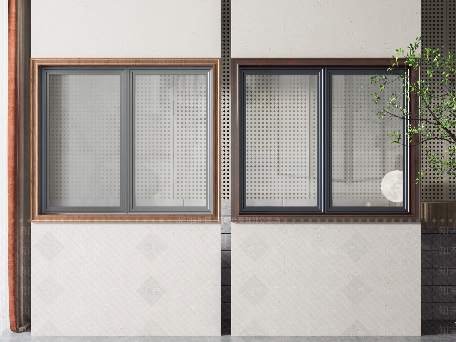 新中式推拉窗SU模型下载【ID:1137043892】